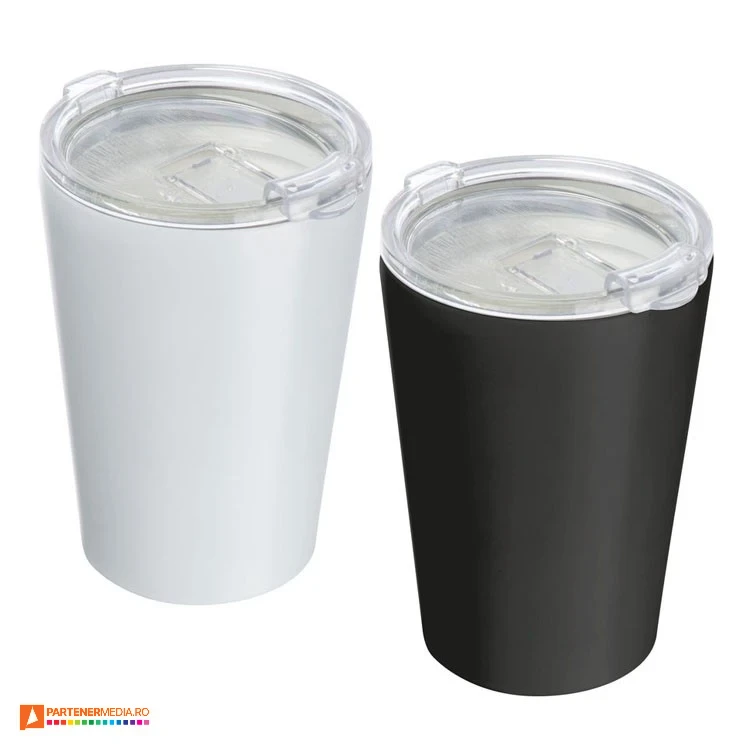 Pahare conice ceramice de 350 ml cu capac transparent pahare conice ceramice cu capac transparent 4317