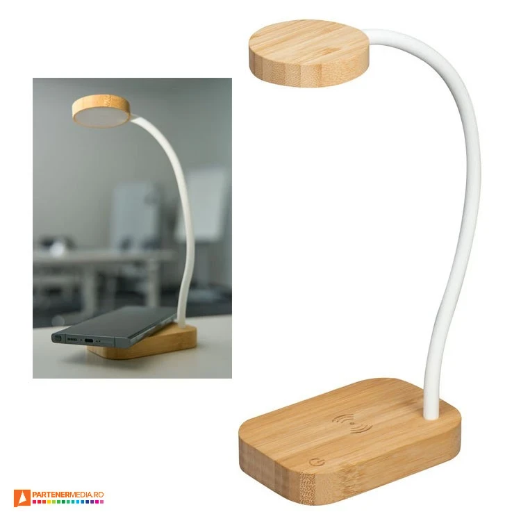 lampi de birou cu incarcator wireless 4387