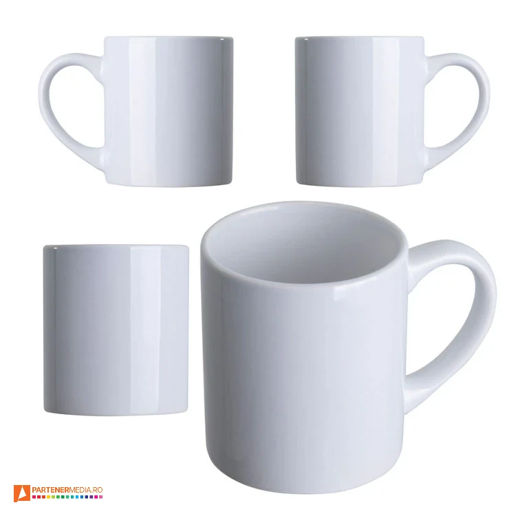 cani albe promotionale de 250 ml din ceramica 544706 poza 1