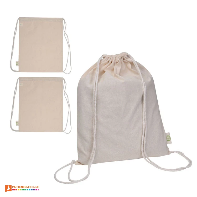 rucsacuri din bumbac organic cu snururi duble 545513