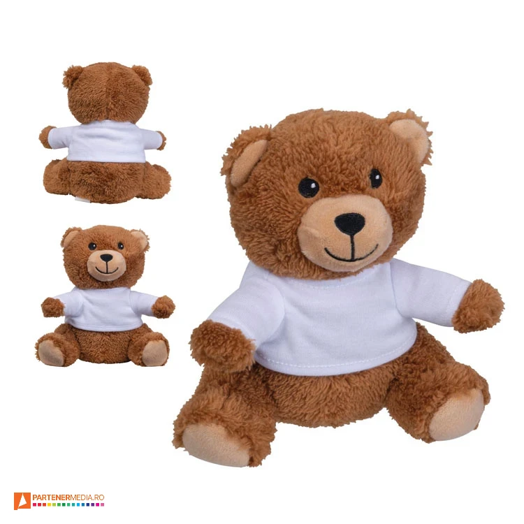 ursuleti din plus cu tricou alb 5456 poza 1