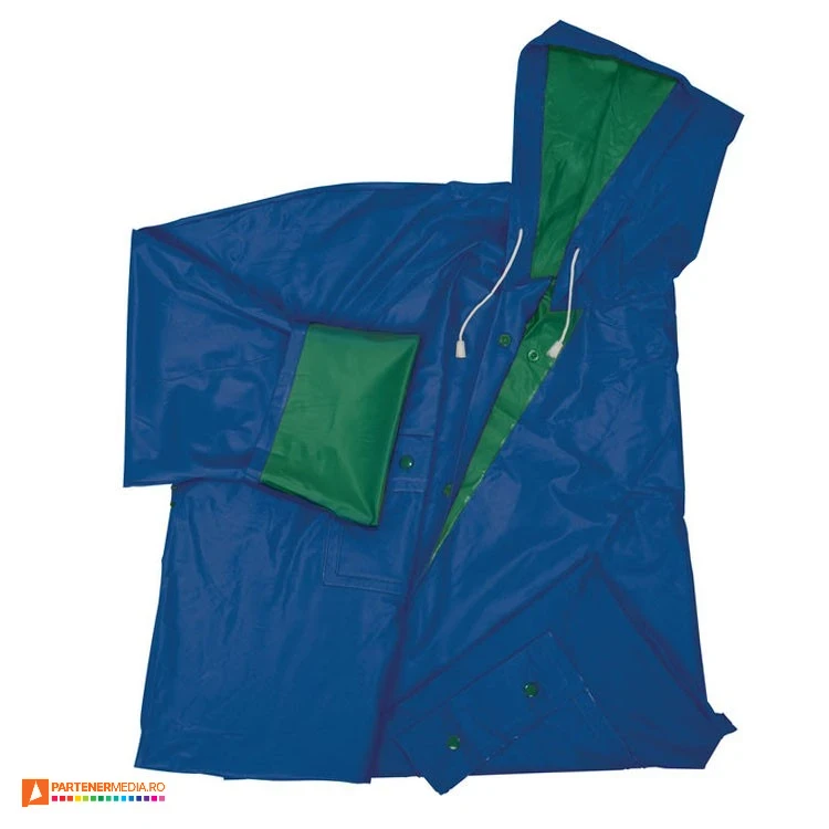 pelerine de ploaie din pvc reversibile albastru verde 9205 poza 2