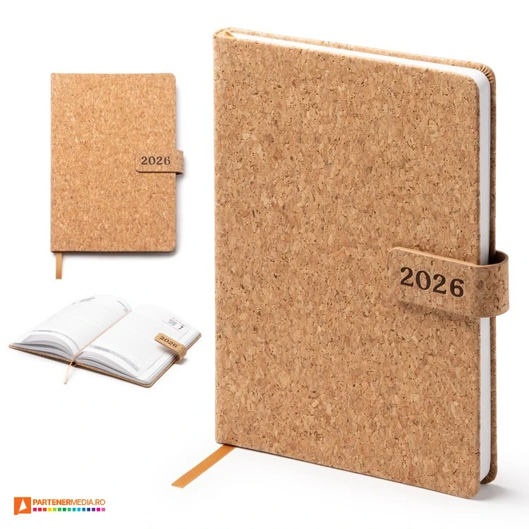 agende 2026 promotionale cu coperti a5 din pluta ag1127 poza 1