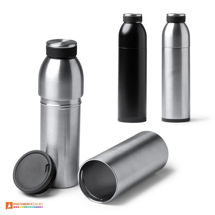 sticle metalice cu pahar incorporat bi1586