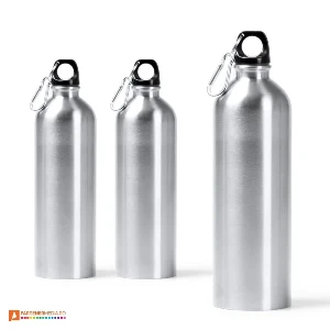 bidoane metalice argintii de 750 ml cu carabina bi1790 poza 4