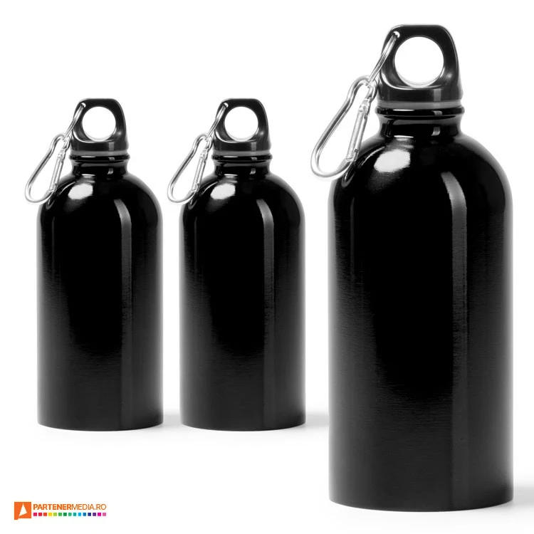 bidoane negre metalice de 500 ml cu carabina bi1791 poza 5
