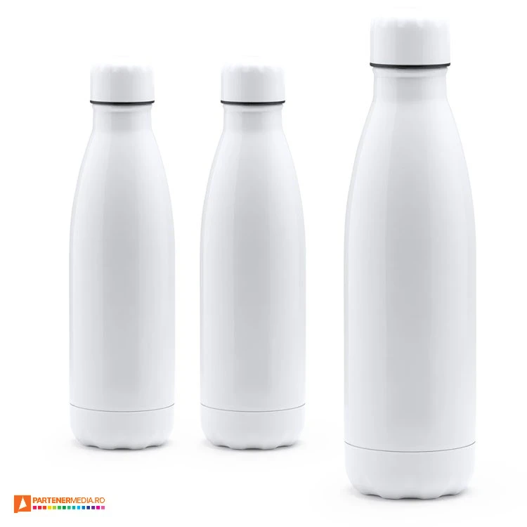sticle albe metalice de 700 ml din otel inoxidabil bi4200