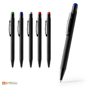 pixuri metalice negre cu touch pen colorat bl1063