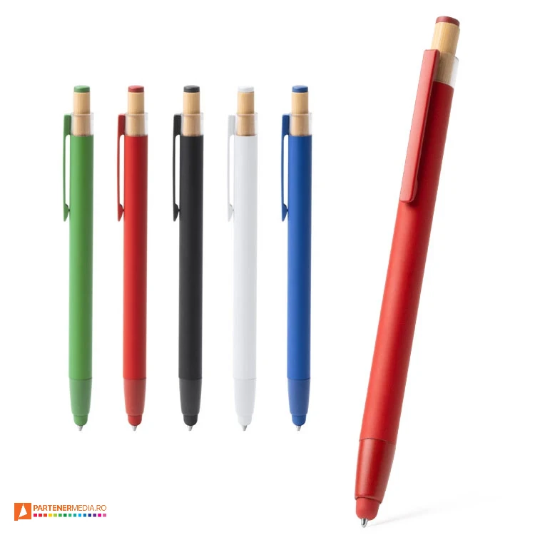 pixuri din aluminiu reciclat cu varf touch pen bl1918 poza 1