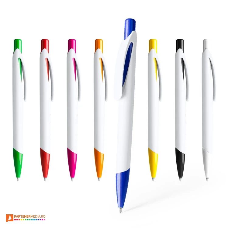 pixuri albe din plastic cu elemente colorate bl8099 poza 1
