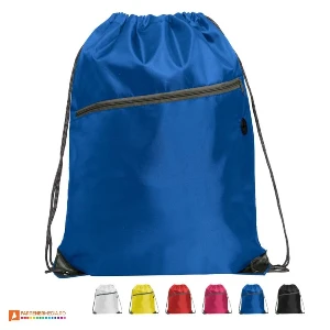 rucsacuri drawstring albastre cu buzunar frontal si iesire audio bo7152 poza 6