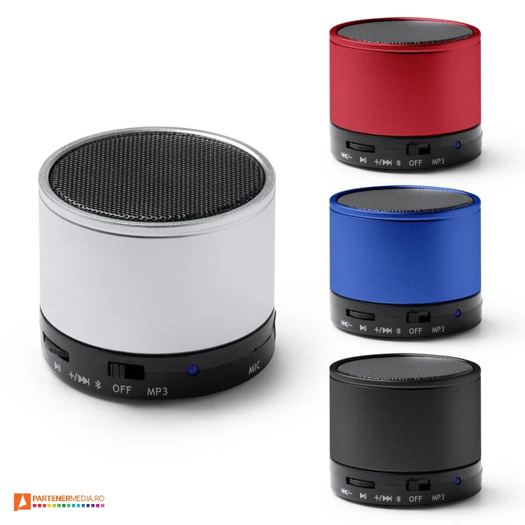 boxe audio rotunde wireless din aluminiu reciclat de 3w bs1062