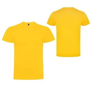 tricouri promotionale galbene din bumbac cu maneci scurte ca6550 poza 3