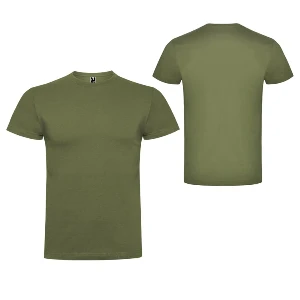 tricouri promotionale khaki din bumbac cu maneci scurte ca6550 poza 5