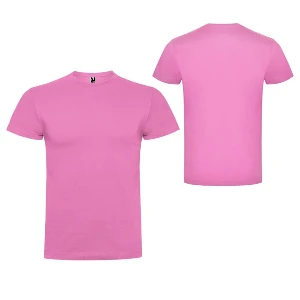 tricouri promotionale roz din bumbac cu maneci scurte ca6550 poza 8