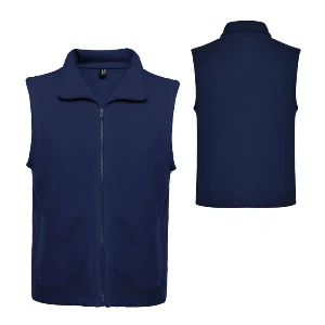 veste fleece unisex bleumarin cu buzunare laterale cc6416 poza 3