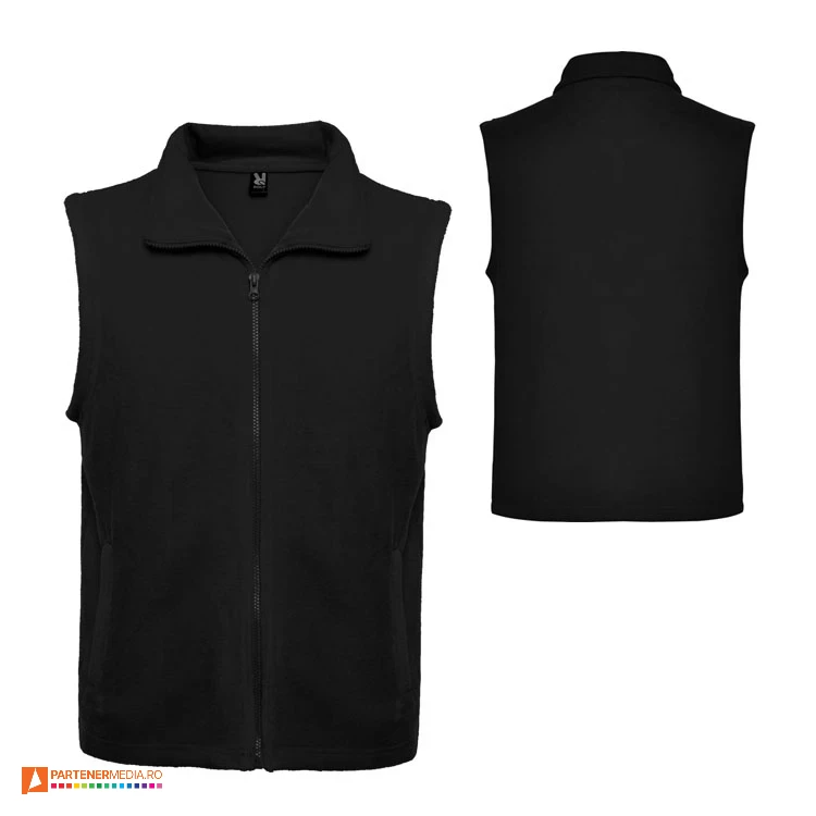 veste fleece unisex negre cu buzunare laterale cc6416 veste fleece unisex negre cu buzunare laterale cc6416 poza 5