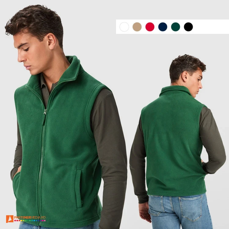 veste unisex promotionale din fleece cu buzunare cc6416 veste unisex promotionale din fleece cu buzunare cc6416 poza 1