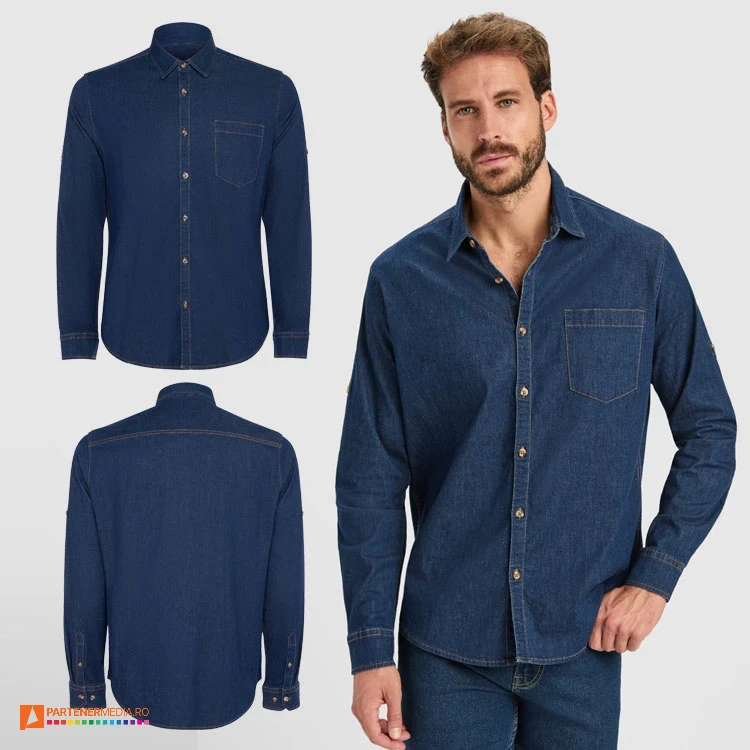 camasi denim pentru barbati cm6706 poza 1