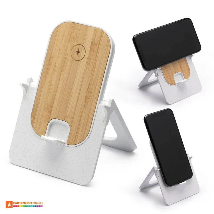 incarcatoare wireless cu suport de telefon cr1151