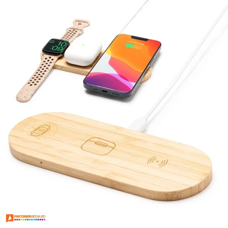 suporturi de incarcare wireless pentru telefon ceas si casti audio cr1524