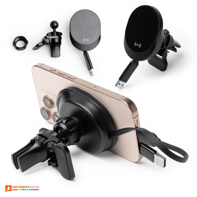 incarcatoare wireless cu suport auto cr2049