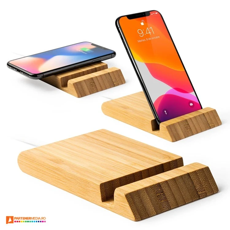 incarcatoare wireless promotionale cu suport de telefon cr3027