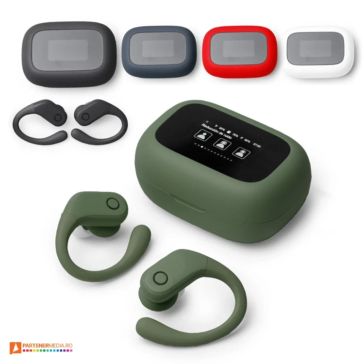 casti audio earphones wireless cu suprafata soft touch ep2050
