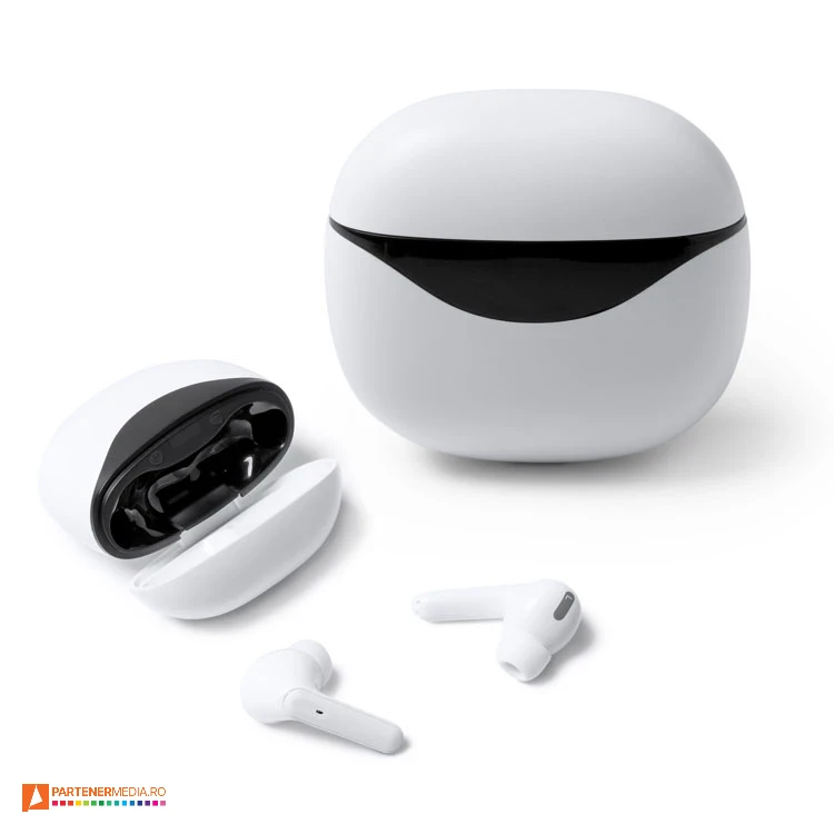 casti audio wireless de tip earbuds cu statie usb c ep3040