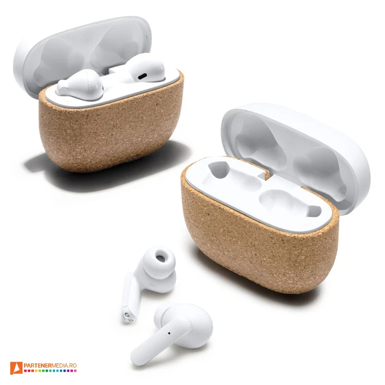 casti audio wireless cu statie din plastic si pluta ep3045 poza 1