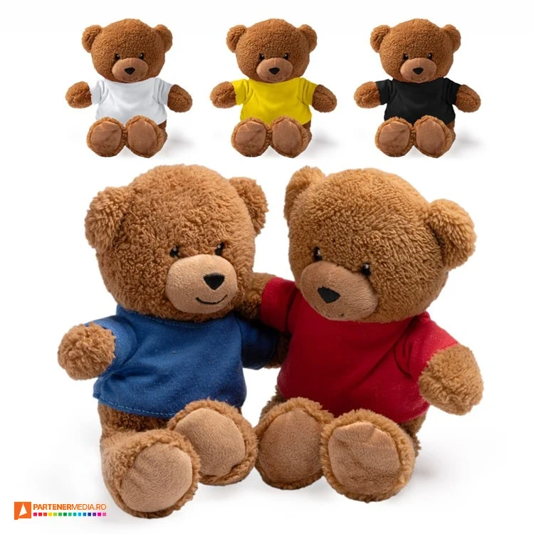 ursuleti promotionali din plus cu tricou colorat ft1548 poza 1