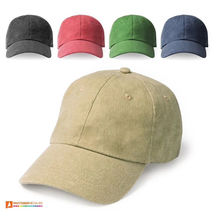sepci unisex cu 6 panele din bumbac go1732 poza 1