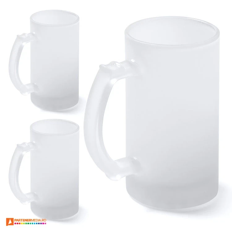 cani din sticla sablata cu capacitate de 500 ml jr3986 poza 1