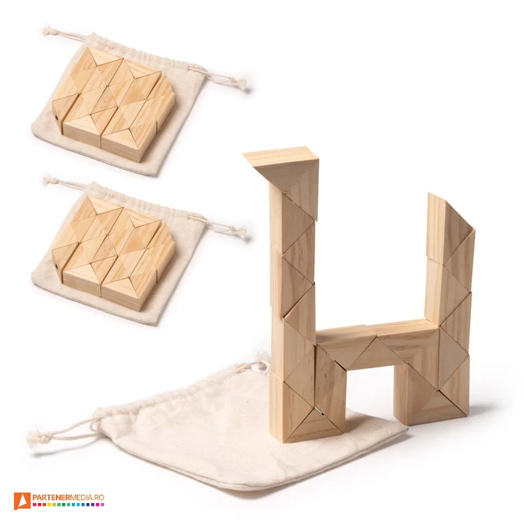 puzzleuri promotionale cu piese 3d din lemn ju1373 poza 1