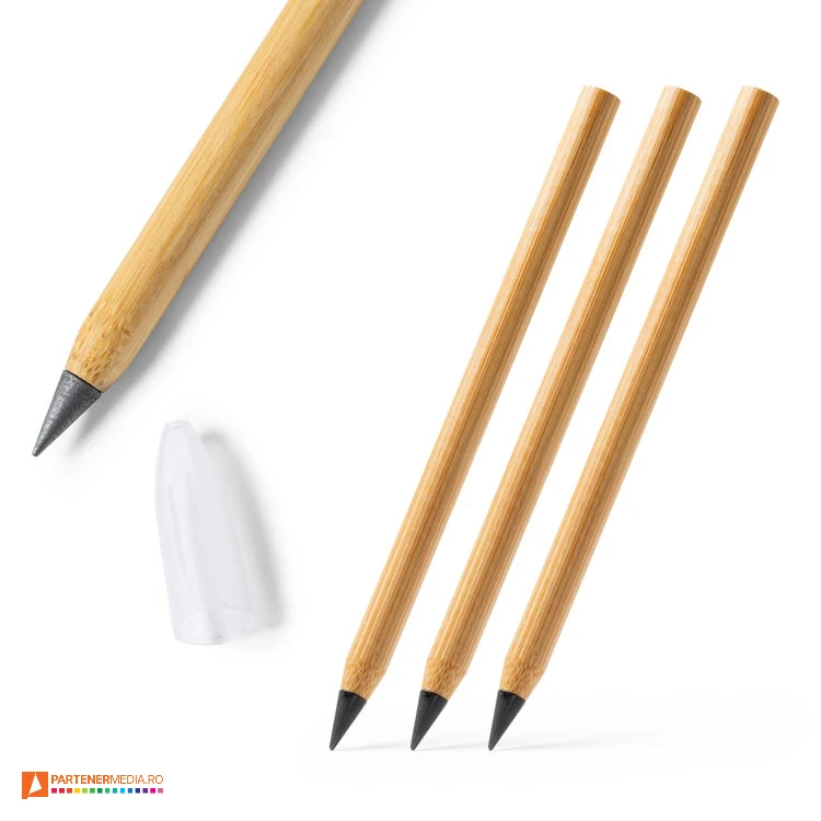 creioane promotionale inkless din lemn cu capac la7998 poza 1