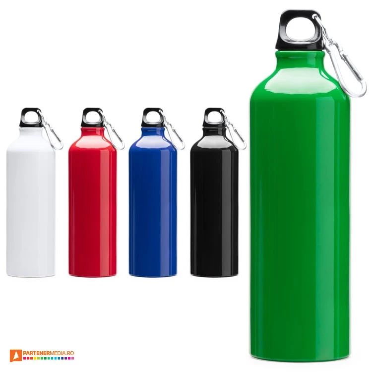 bidoane metalice cu carabina si capacitate de 800 ml md4049