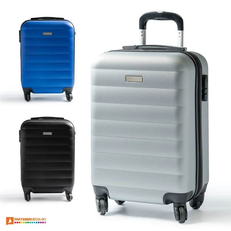 trolere promotionale din plastic cu cifru si 4 roti ml7186 poza 1