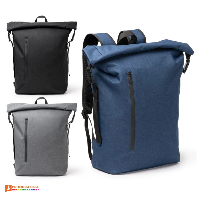 rucsacuri impermeabile rolltop din pet reciclat mo1931 poza 1