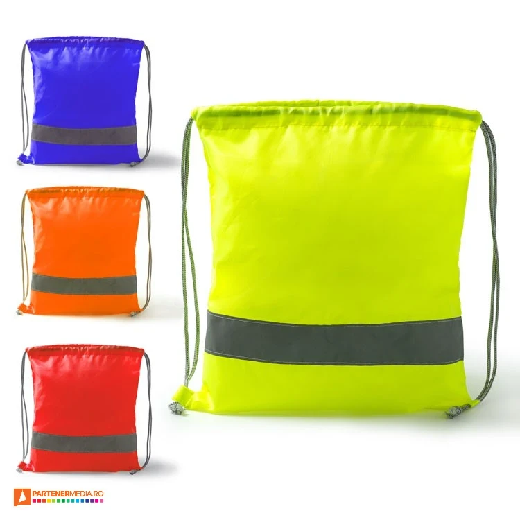 rucsaci drawstring reflectorizanti din poliester mo7184