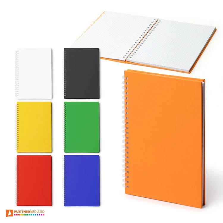 carnetele a5 cu spira din plastic si coperti colorate bn2011 poza 1