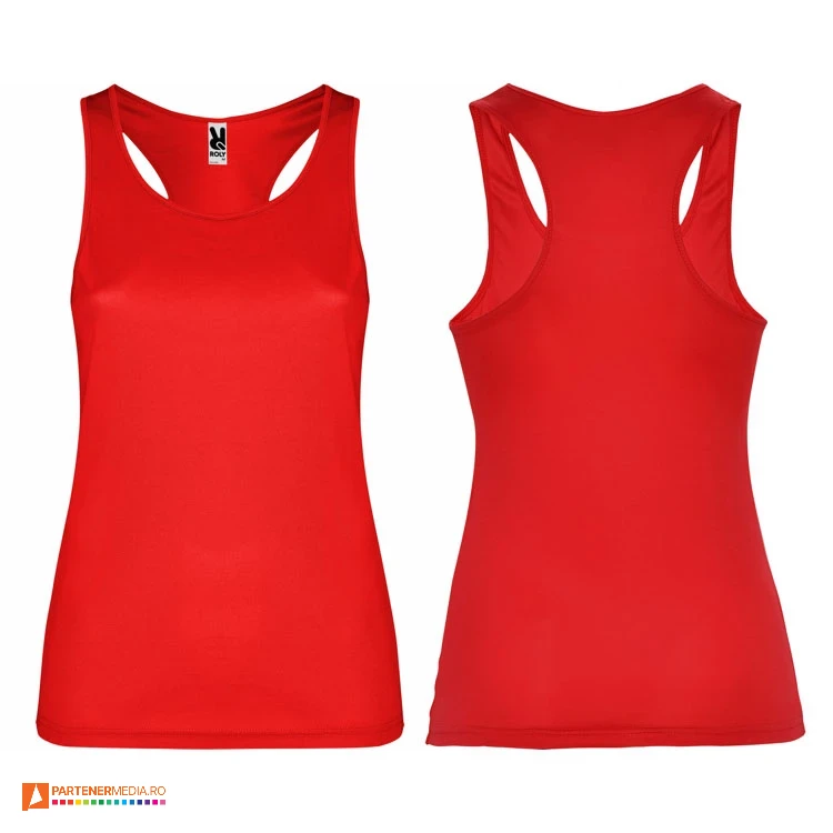 maiouri rosii sport de dama din poliester pd0349 maiouri rosii sport de dama din poliester pd0349 poza 6