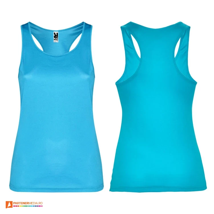 maiouri turquise sport de dama din poliester pd0349 maiouri turquise sport de dama din poliester pd0349 poza 8