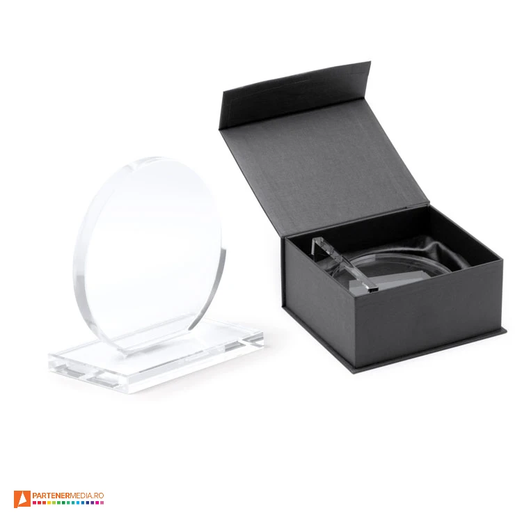 trofee din sticla cu forma rotunda pr1703 poza 1