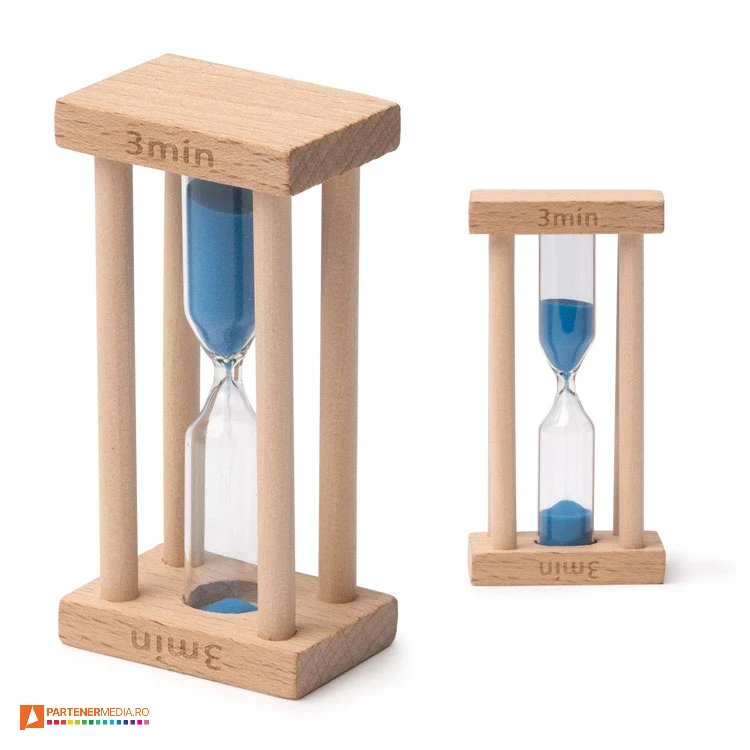 clepsidre din lemn cu nisip albastru rj1896 poza 1