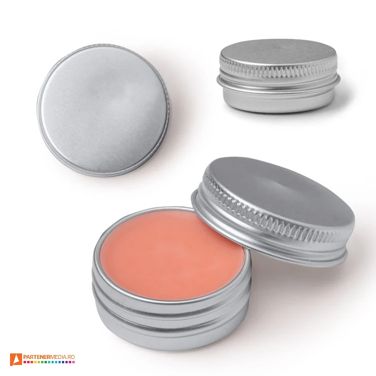 balsamuri promotionale de buze in cutie metalica rotunda sb1478 poza 1