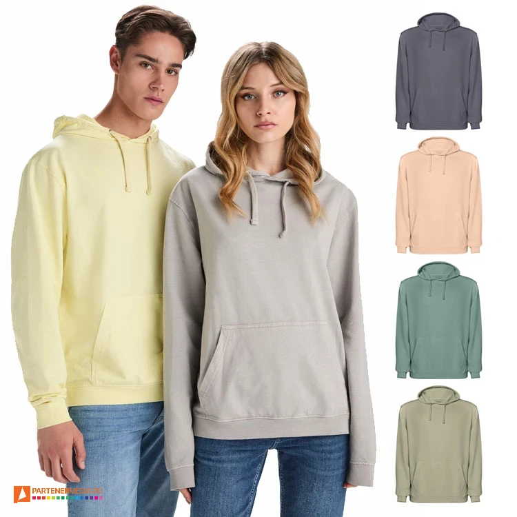 hanorace unisex cu gluga si buzunar marsupiu su2204 poza 1