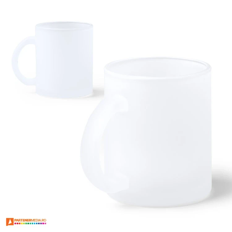 cani clasice promotionale de 350 ml din sticla sablata tz1359 poza 1