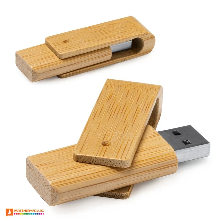 memory stick uri usb din lemn de 16 gb us4189