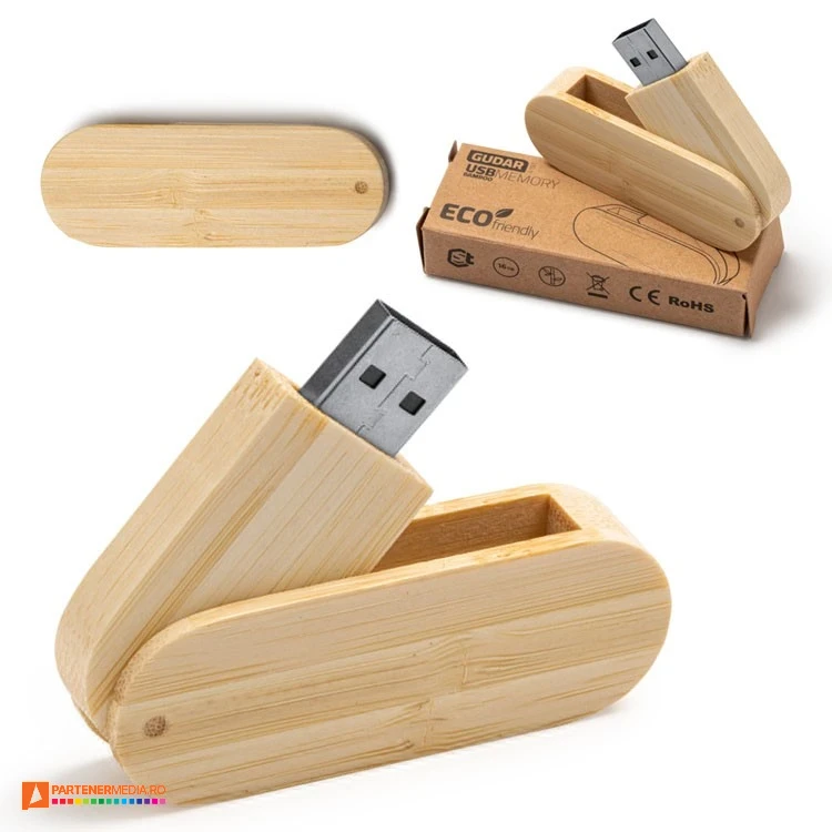 memory stick uri usb din lemn tip twister us4191