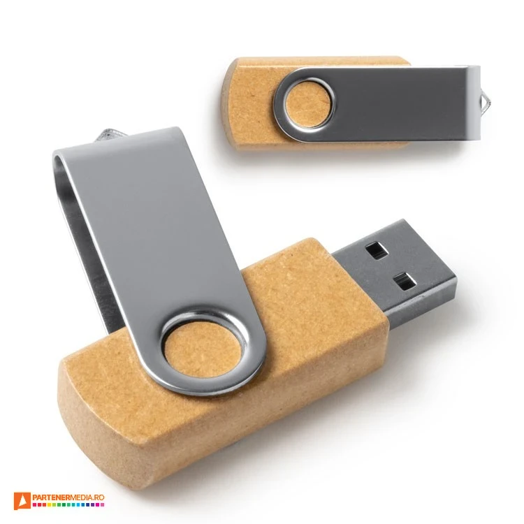 memory stick uri usb twister de 16 gb din carton si metal us4196